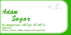 adam sogor business card